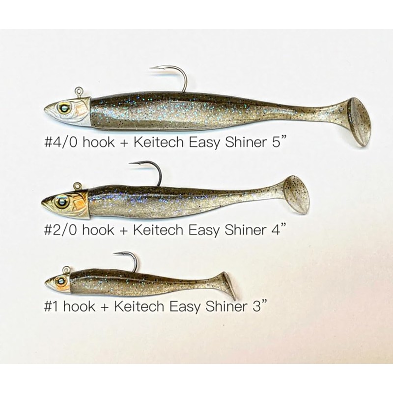 Nishine Lure Works Smelthead 3/7oz - #4/0 Ectic Green Pumpkin