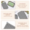 2Pcs Travel Soap Case with Drainage Pad, Leak-Proof Silicone Bar