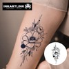 Temporary Tattoo, 2 Sheets Delicate Floral Arm Stickers