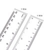 Plastic Ruler 2 Pack 12 Inch and 6 inch Clear