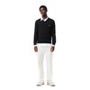 Lacoste Mens Long Sleeve Regular Fit V-Neck Organic Cotton Sweater,