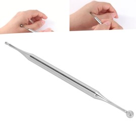 Acupuncture Point Pen Massage Pen Acupressure Pen Acupuncture Rod Lightweight Double Head Design Ergonomic Design for Body Positioning for Ear Massage Easy to Store Ear Point Probe