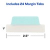 Avery Margin Ultra Tabs, 24 Repositionable Sticky Tabs, 2.5" x