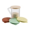 WINCO Dredge with snap on Lids, Clear