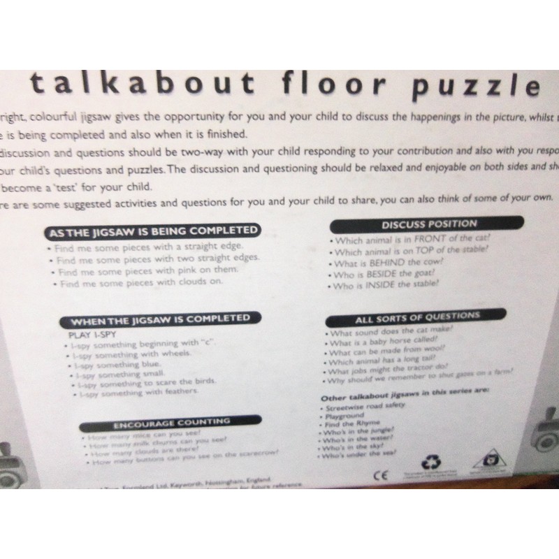 Farm Talkabout floor puzzle