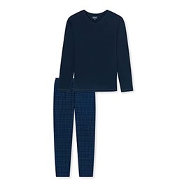 Uncover by Schiesser Men's Long Pyjamas, midnight blue