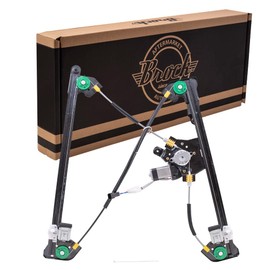 AutoandArt Brock Replacement Passengers Front Power Window Lift Regulator with Motor Assembly Compatible with 04-08 F150 Regular/Crew Cab Pickup Truck 4L3Z1523200CA