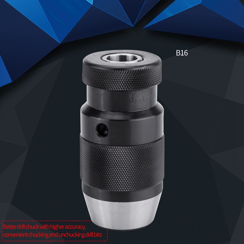 1pc 0-13mm 1/2" Steel Self tightening Keyless B16 Chuck for