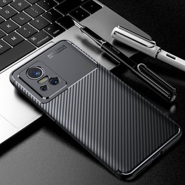 ESTH® Case for Realme GT Neo3 with 2 Pack Screen Protector, Flexible Slim Case and Shock Absorption TPU Cover, Anti-Slip, Anti-fingerprint Shell for Realme GT Neo3, Black