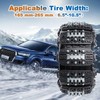 6 Pack Snow Chains for Car, TPU Tire Chains, Adjustable