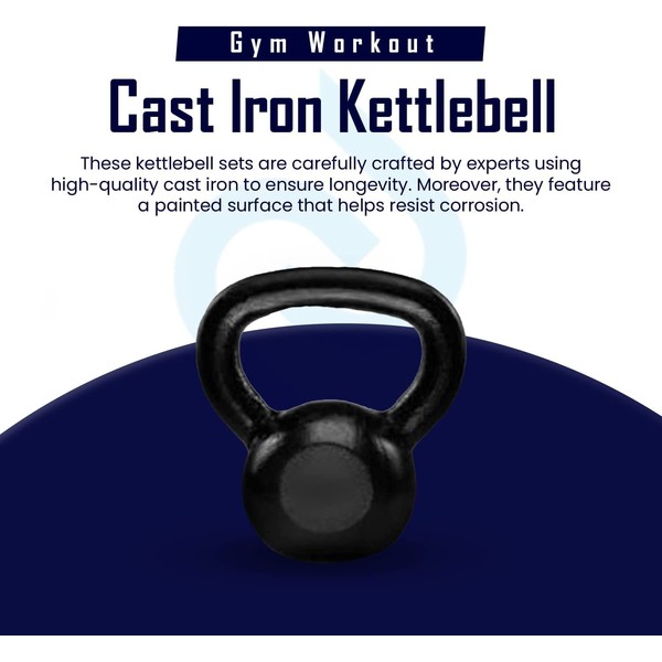 Splay 8 Kg Solid Cast Iron Kettle Bell Experience Ultimate