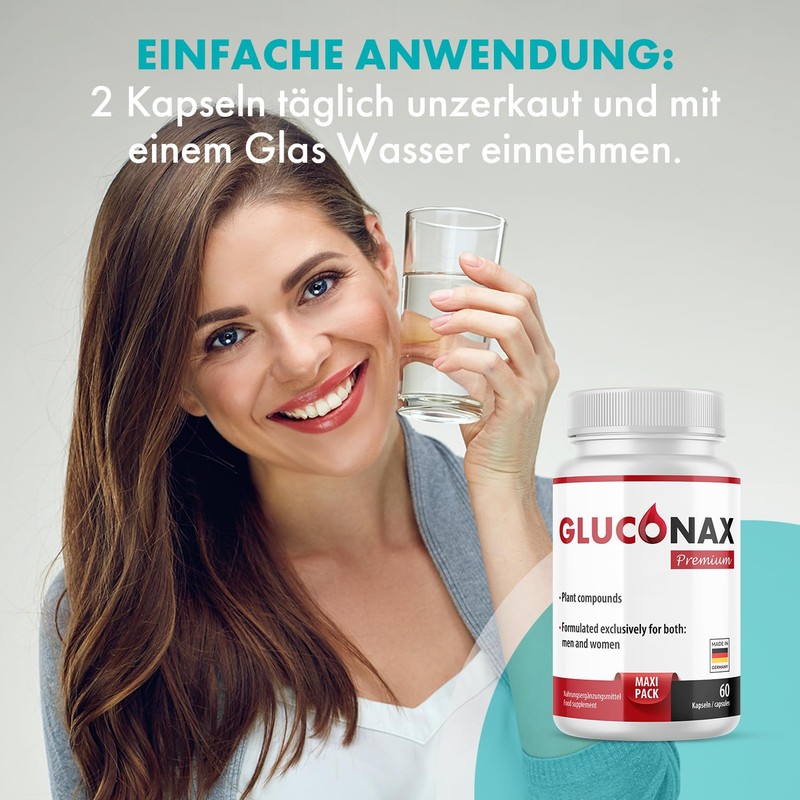 Gluconax Premium Capsules - Maxi Pack - for Men and