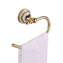 Honesty Mouth Towel Hanger, Towel Rack, Towel Ring, Antique European, European Style, Interior Decoration, Toilet Supplies, Goods, Gold
