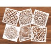 Reusable Mandala Floor Stencil Set of 6 (6 x 6
