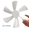 RV Vent Fan Blade, 12V D-Shaft RV Bathroom Fan, White