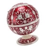 Ball Ashtray with Windproof Lid Retro Dragon Stereoscopic Relief Zinc