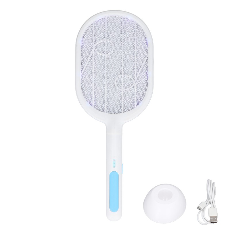 Electric Mosquito Racket Multi Function 2 in 1 USB Charging