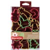 Tescoma Plastic Cookie Cutter, Red/Green/Yellow, 22.1 x 13.1 x 3.8