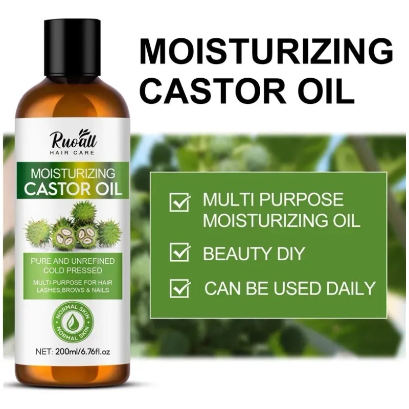 Aceite De Ricino Hidratante For El Crecimiento Del Cabello,