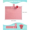 MOKUYOBY Silicone Painting Mat with Cup, 20"X16" Silicone Art Mat