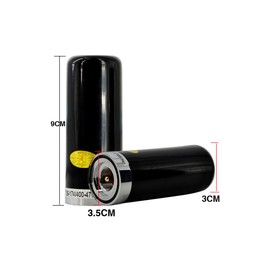 COOGUY HN-N2RS Mini Antenna for Mobile Car Auto UV Two-Stage M Type Contact Plug 3.5 inches (9 cm), 2 Bands, Amateur, Radio, Short (Black)