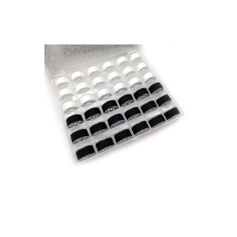YYlingx 72 PCS Bobbins and Sewing Threads with Storage Box