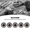 5pcs Watch Crown Steel Watch Head Repairing Parts Replacement Accessories