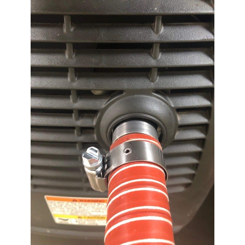 GenExhaust for Champion 3500/3200W & 3100/2800W Inverter Generator 1" Silicone
