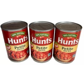 Hunt's Petite Diced Tomatoes 14.5 oz (3 Cans) Hunts