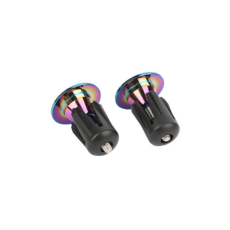 1Pair Bike Handlebar Grips Bar Ends Bike Handlebar Screw Plugs