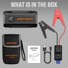 ASPERX Car Jump Starter, 2000A Peak Battery Jump Starter for