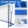 12x6 FT Soccer Goal for Backyard with Stable Outward Angled