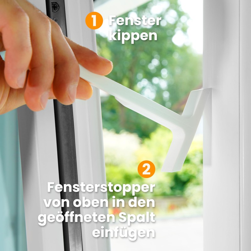 homeXpert Window Lock for Tilting Windows, Set of 6 in