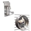 Slatwall Wheel Holder/Wheel & Rim Display Hook for Slatwall Panels - Chrome - 1 Unit