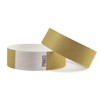 100 Gold Tyvek Wristbands 19mm with Tape Closure Waterproof ID