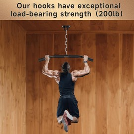 TUOSHUNGE 3-Pack Resistance Band Wall Anchor, Workout Wall Mount Anchor, Wall Mount Bracket for Suspension Straps, Space Saving Workout Equipment for Strength Training, Home Gym, for Wooden Wall