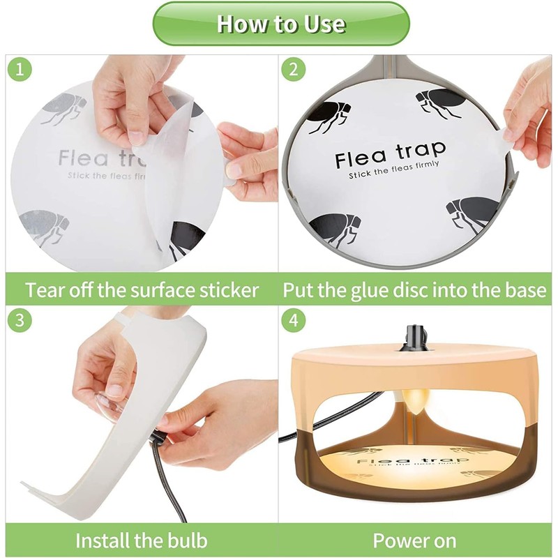 Flea Traps for Inside Your Home,New Bed Bug Trap with
