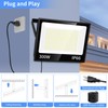ISUERFY 300W LED Flood Light Outdoor with Plug, 36000LM Ultra
