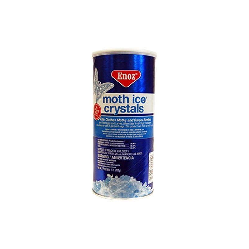 Enoz Moth Crystals 1 Lb Can (PACK OF 12)
