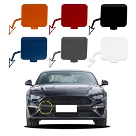 Goholy Car Front Bumper Tow Hook Cover Compatible with Ford Mustang 2018 2019 2020 JR3Z-17E811-A Small Lid Towing Eye Cap