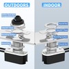 RVBOATPAT 4PCS Waterproof Toggle Switch 12V, Spst 2 Pin On