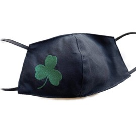 Irish Shamrock Face Mask 100% Cotton Face Mask Triple Layers Washable Reusable Saint Patrick's Day Face Covering FBA