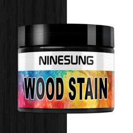 Ninesung Black Wood Stain | Wood Dye Powder for Indoor and Outdoor | Furniture Dye | Fast Drying | Furniture Stain for Wooden Pigment Coloring Powder (Black, 2 Ounces)