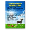 Chinese Crested Property Laws Fridge Magnet