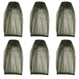 6 x Mosquito Net, Head Cover for Outdoor Lovers, Protects Against Fly Screens, Mosquitoes and Other Flies