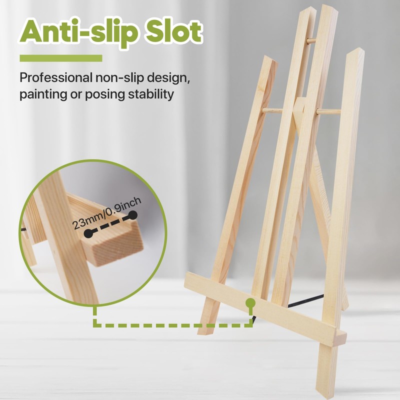 CONDA 8 Pack 16" Tabletop Display Easel, Portable A-Frame Tripod