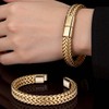 Sinalty Stainless Steel Cuban Link Bracelet Gold Silver Curb Chains