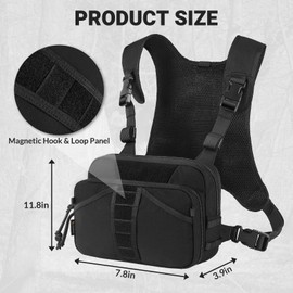 VOTAGOO GEAR Fishing Chest Pack, Fly Fishing Bag for Men and Women, Tackle and Fly Boxes Storage Pack, Hunting Binocular Pack