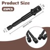 Afcabakila 25 Pcs Impact Adapter, 1/4 to 3/8 Impact Adapter
