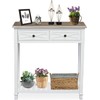 KINTNESS Console Table with 2 Drawers, Sofa End Table with